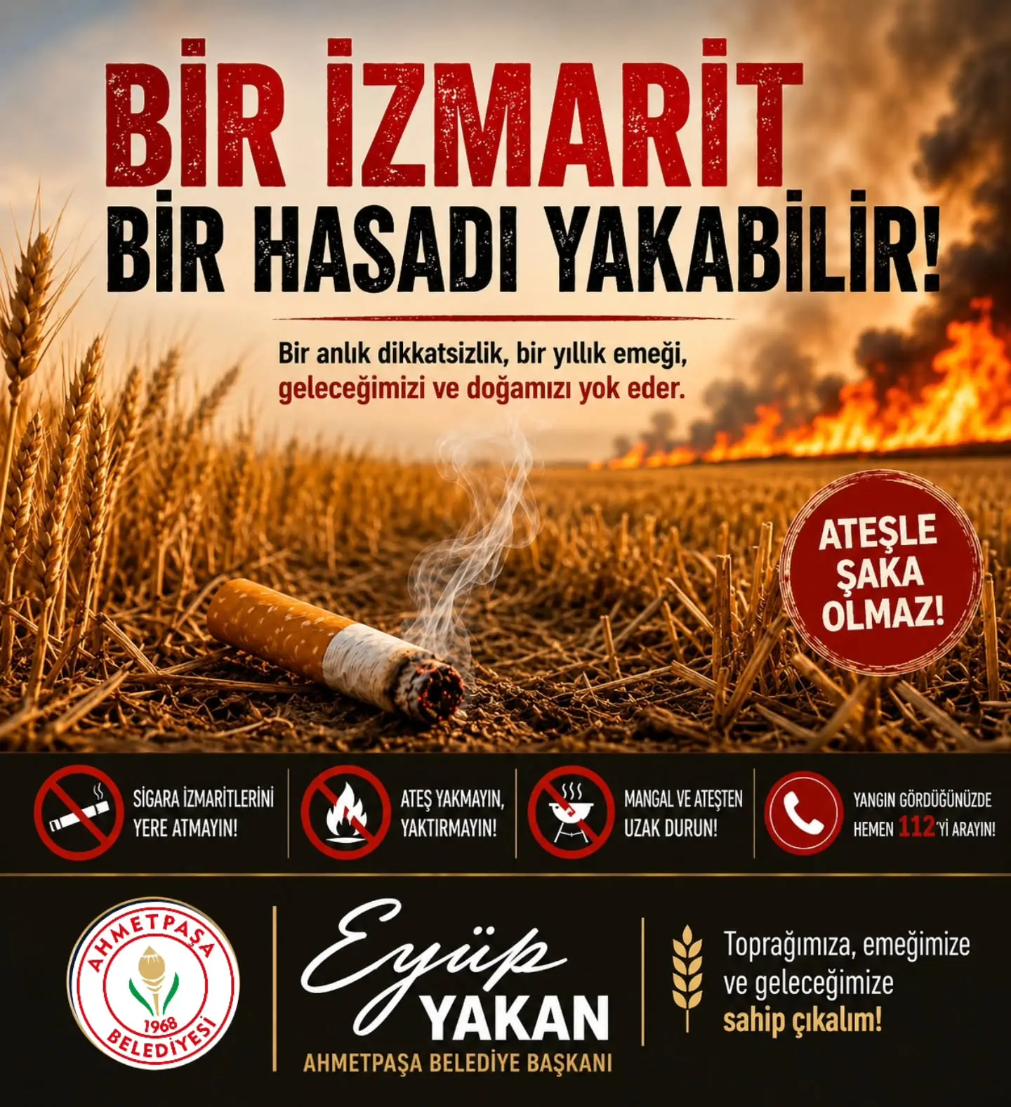 Yaz Aylarında Yangın Riskine Dikkat