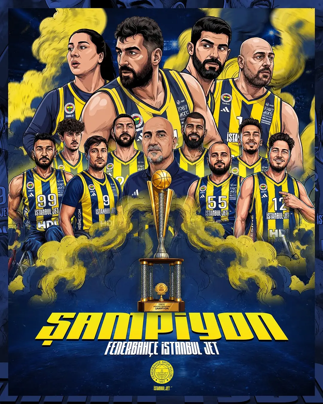 Fenerbahçe, Tekerlekli Sandalye Basketbol Şampiyonu Oldu
