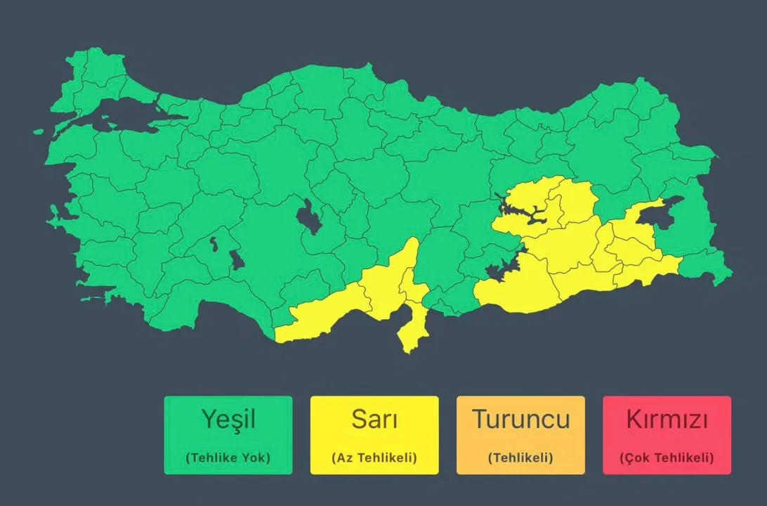 Meteoroloji Genel Müdürlüğü'nden Alınan Son Hava Durumu Raporu