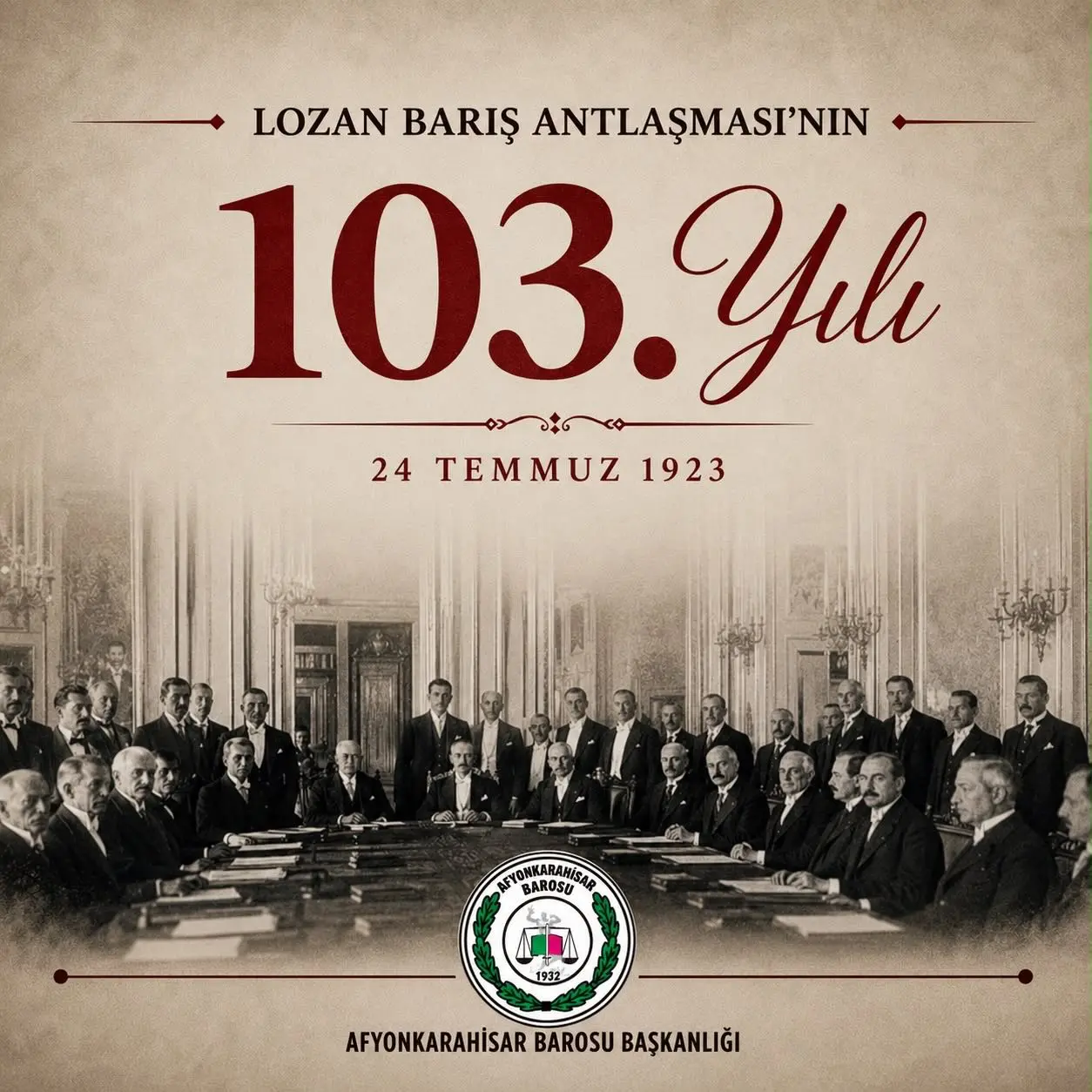 Lozan Barış Antlaşması'nın 103. yılı