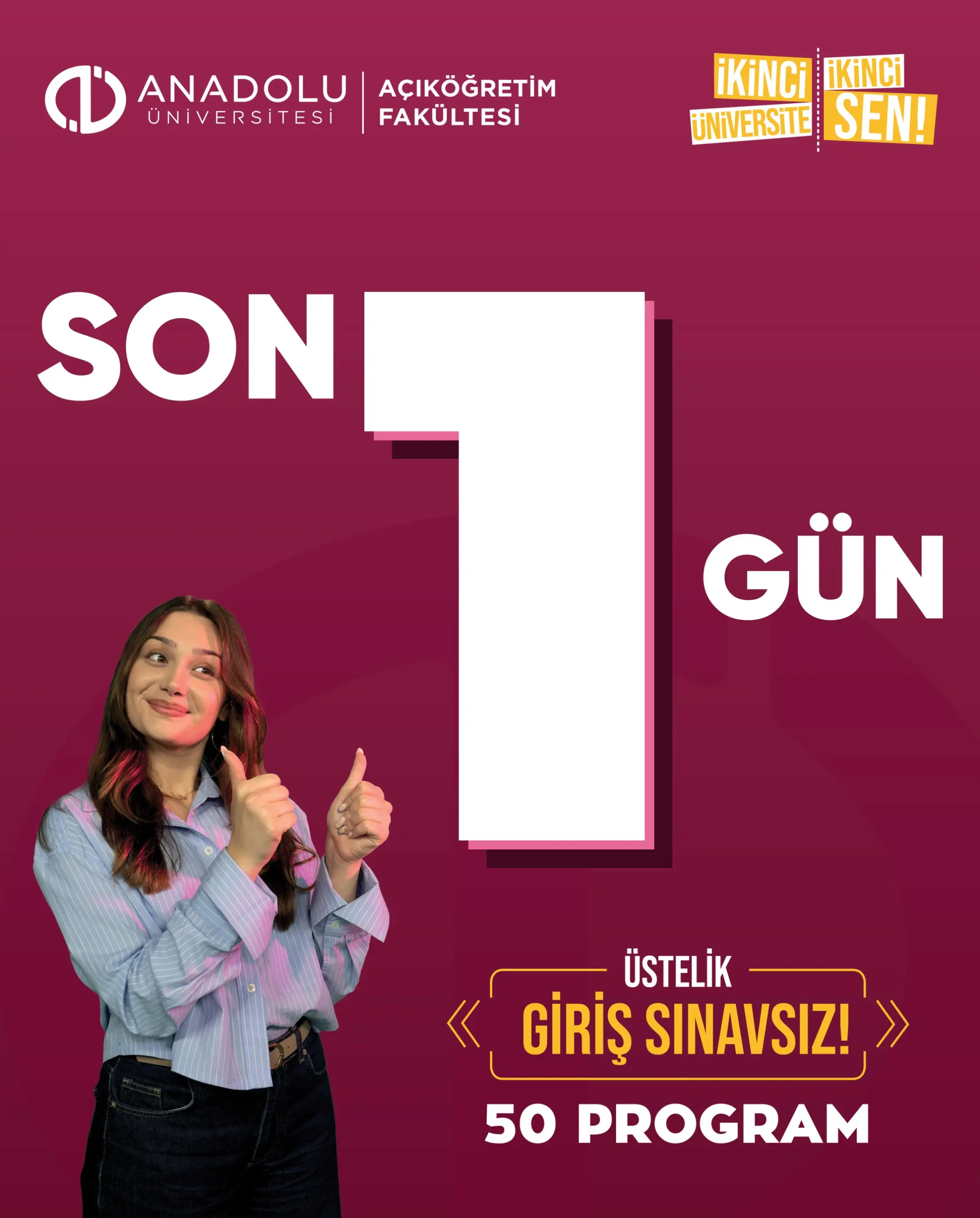 İkinci Üniversite Kayıtları İçin Son Gün