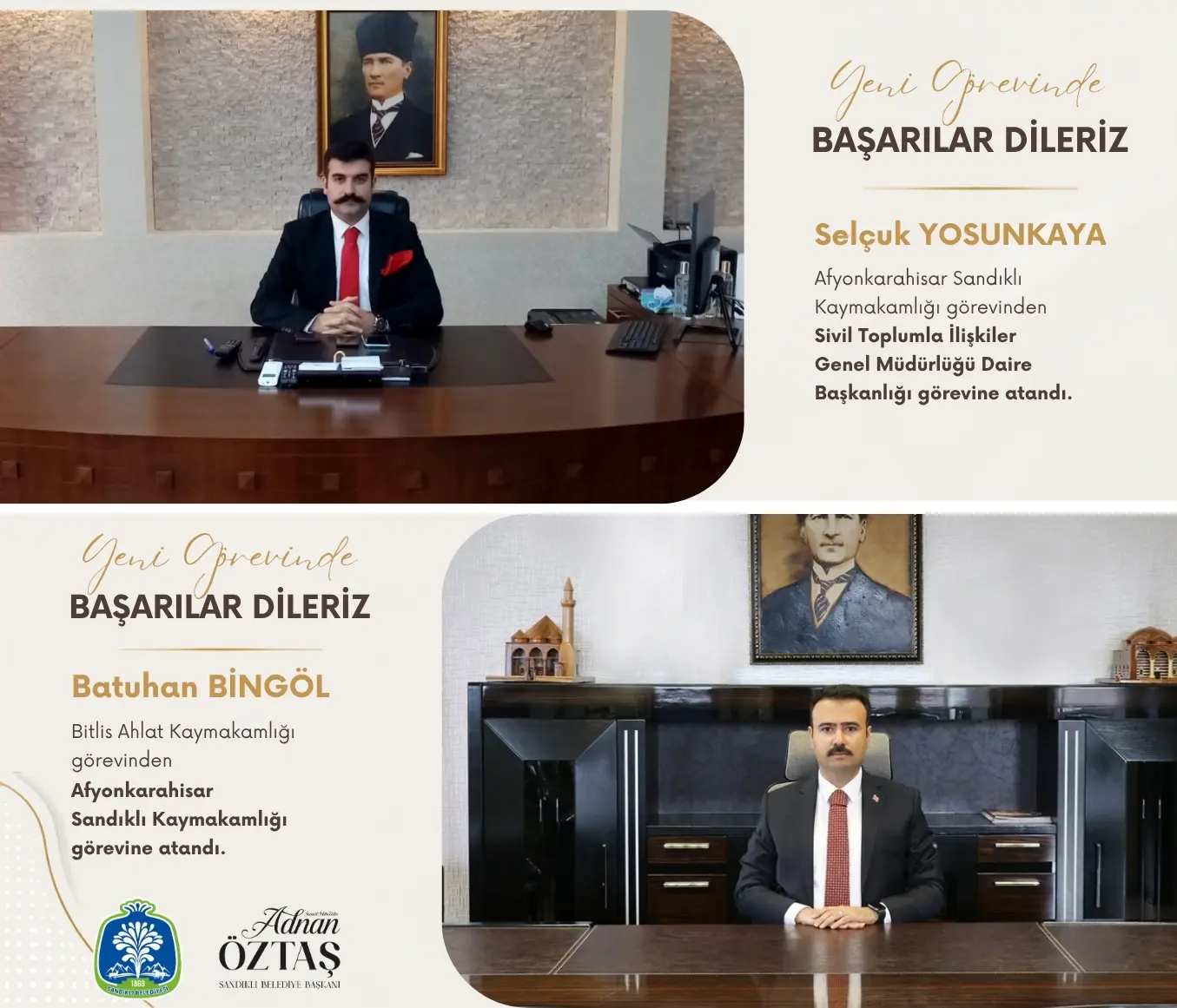 Sandıklı Kaymakamı Atama Değişiklikleri Duyuruldu