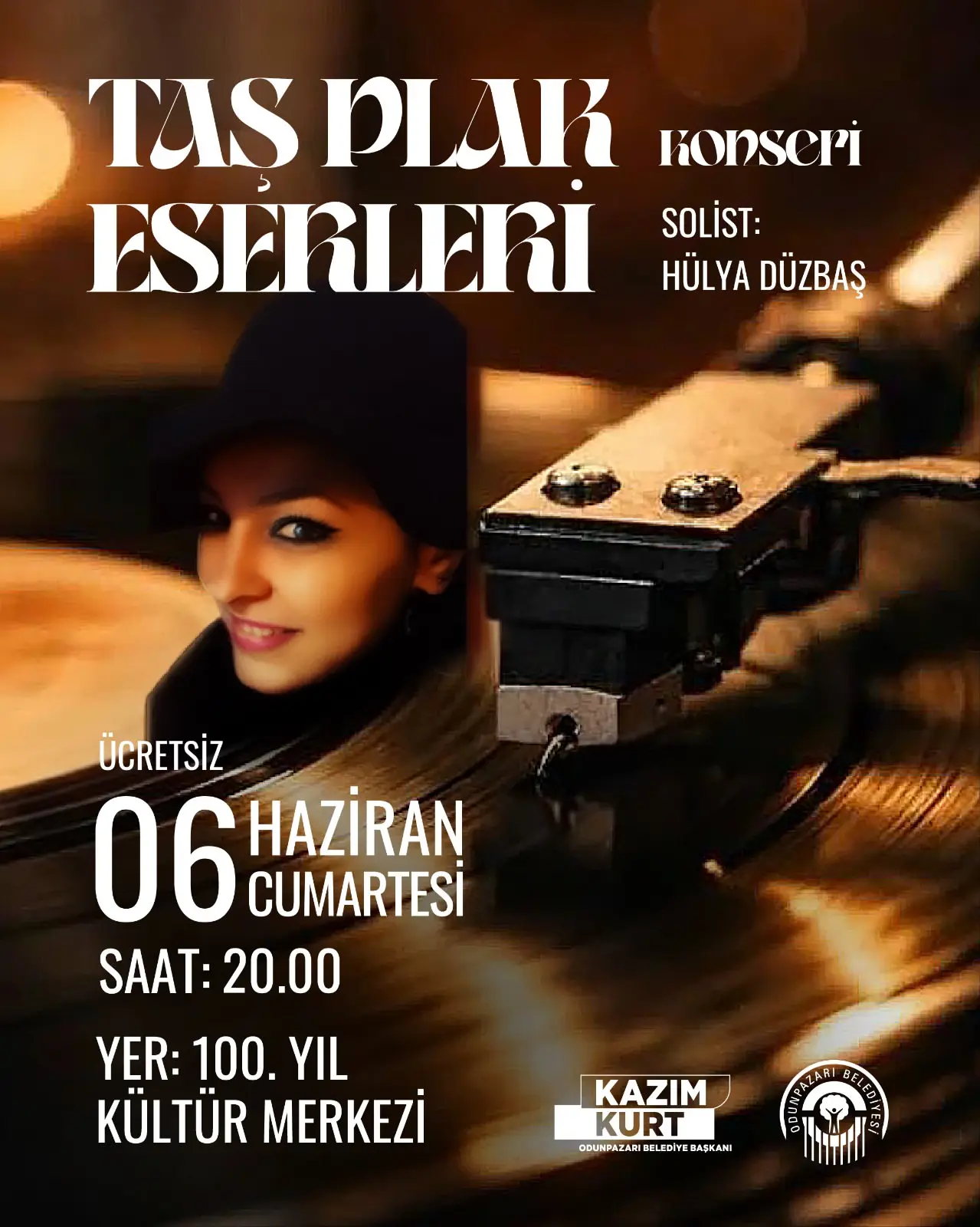 Taş Plak Eserleri Konseri 6 Haziran'da