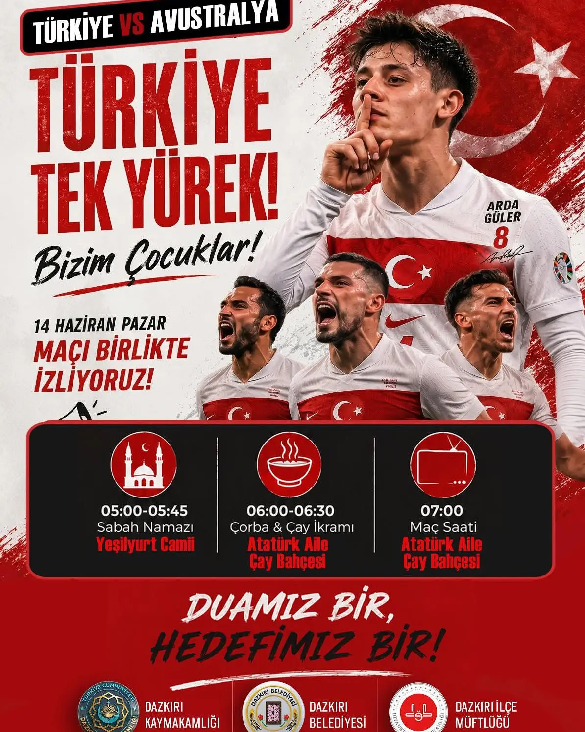 A Milli Takım için dev ekran etkinliği düzenleniyor