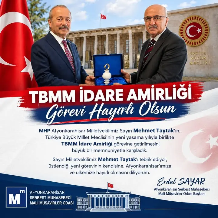 Mehmet Taytak TBMM İdare Amirliği görevine atandı