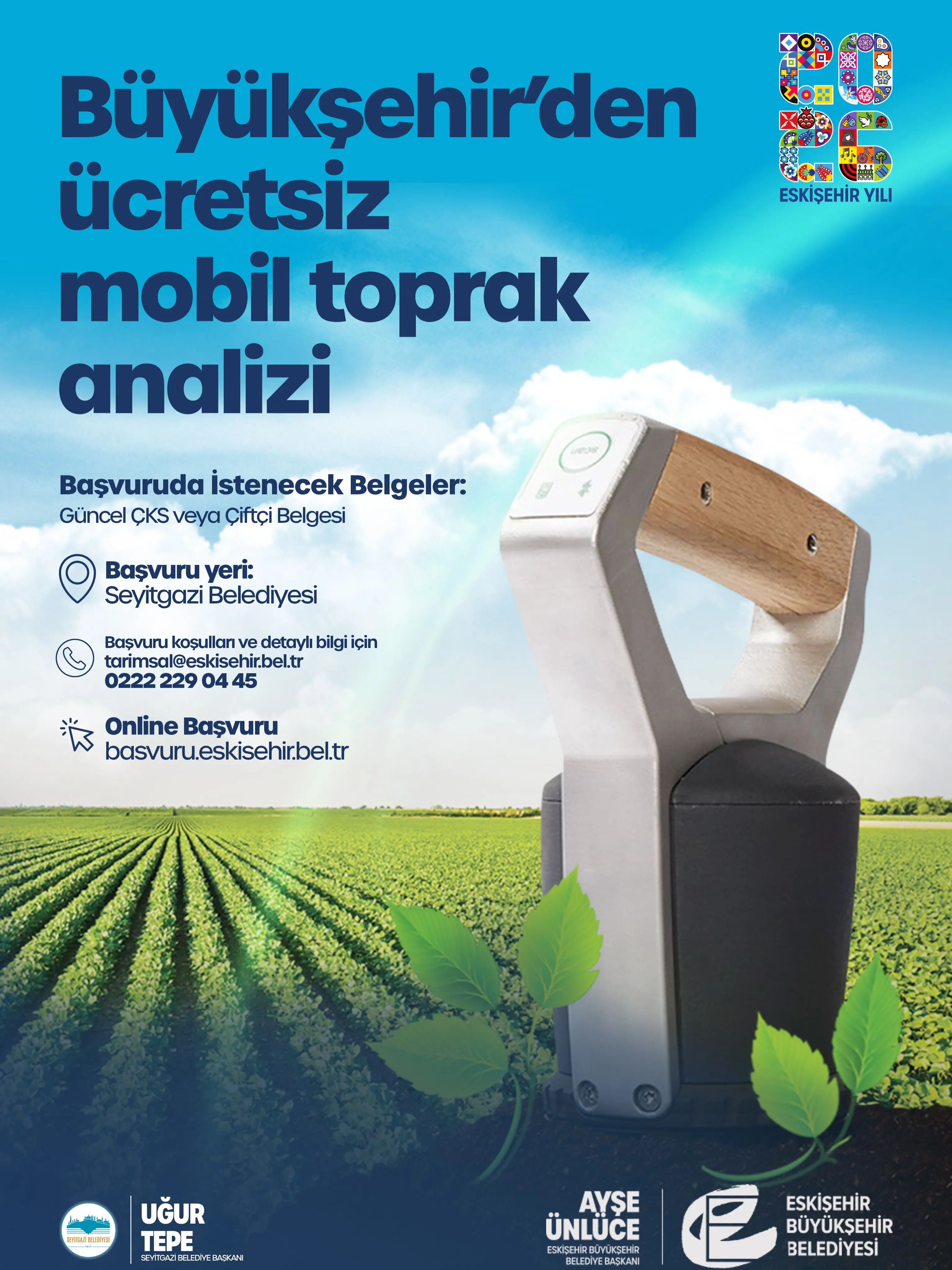 Çiftçilere Ücretsiz Mobil Toprak Analizi Desteği