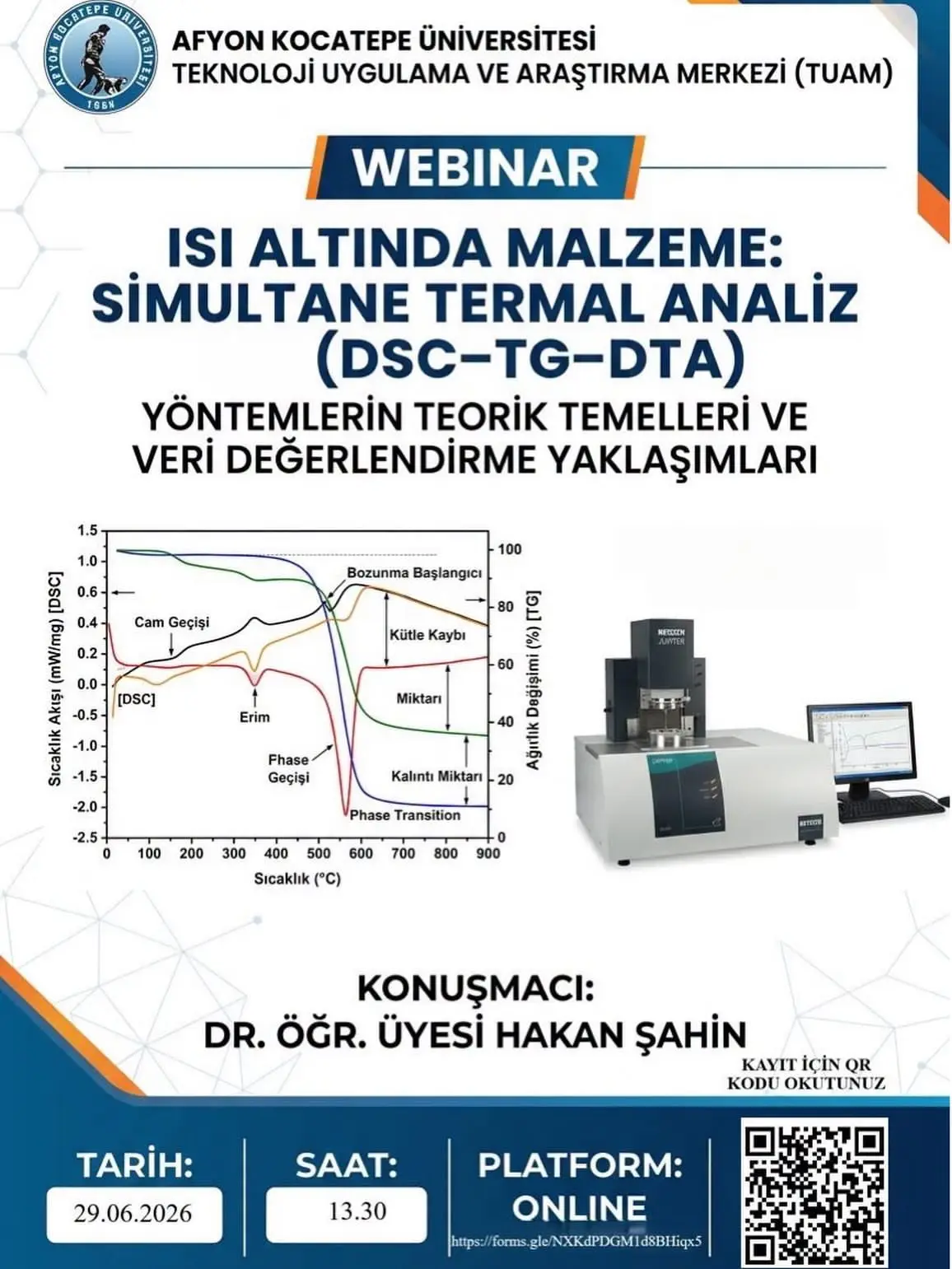 Afyon Kocatepe Üniversitesi'nde çevrimiçi seminer düzenlenecek