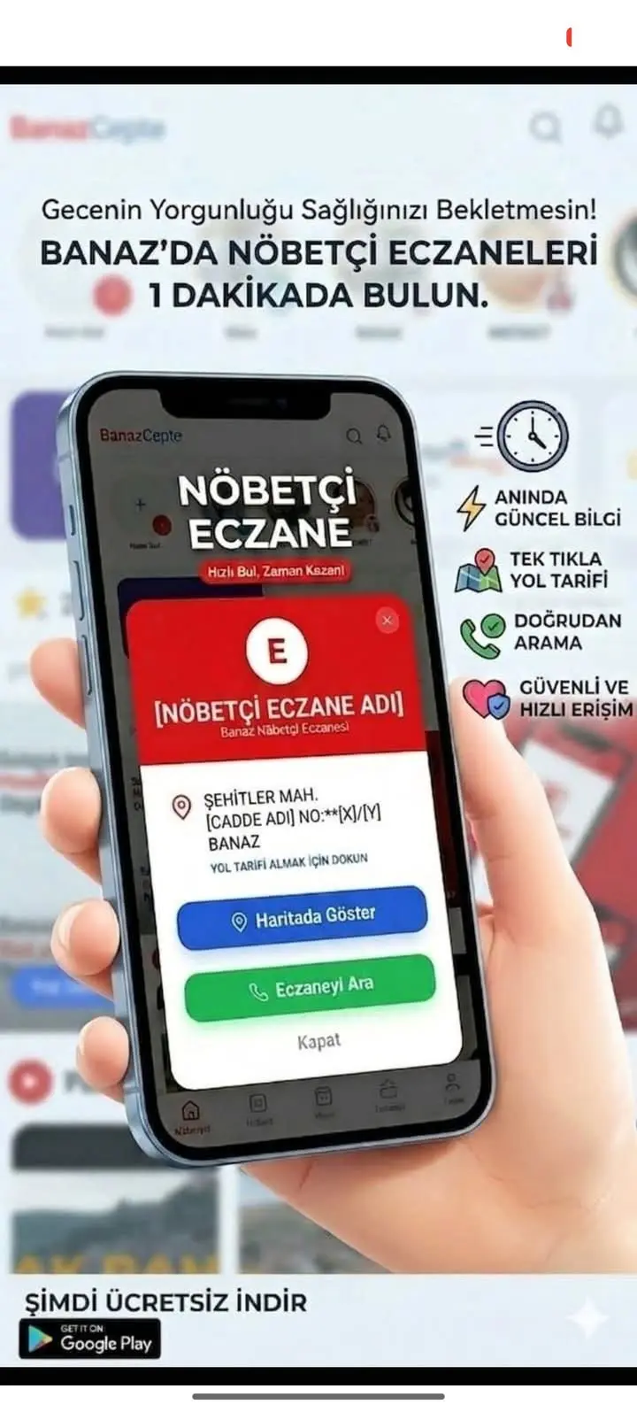 Banaz Belediyesi, mobil uygulama ile hizmet sunuyor