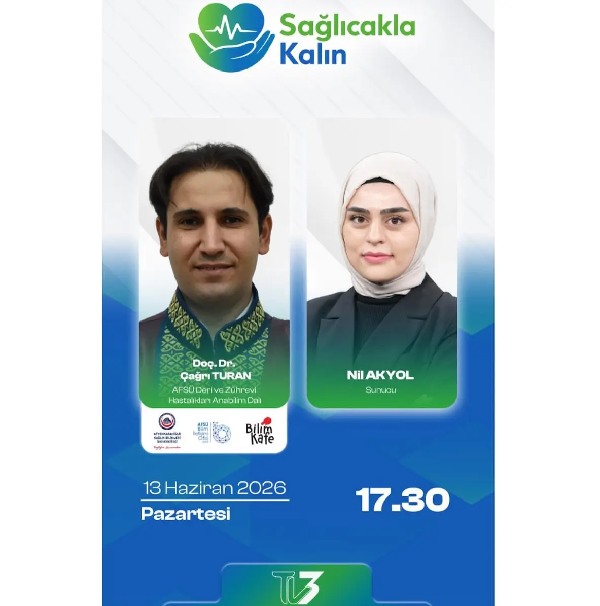 Doç. Dr. Çağrı Turan TV3'te Konuk Olacak