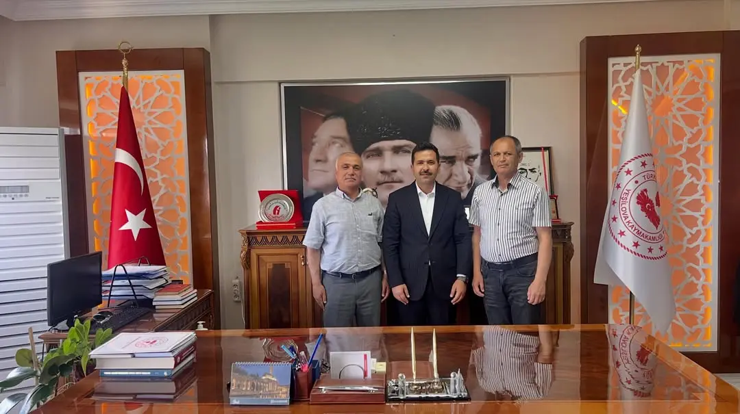 Kaymakam Mustafa Turan'a veda ziyaretleri yapıldı