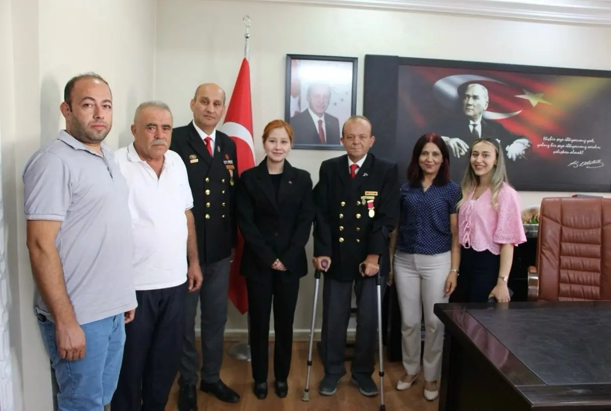 Gaziler Derneği'nden Kaymakam Bayrı'ya Ziyaret