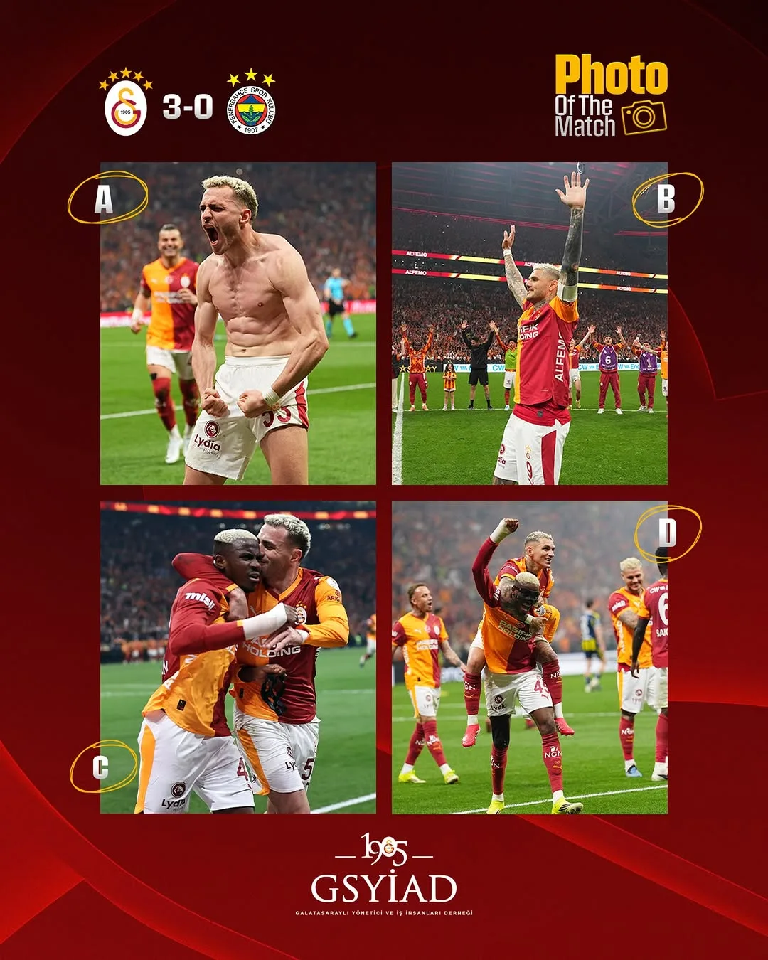 Galatasaray Spor Kulübü'nün En Güzel Sarı Kırmızı Kareyi Seçme Etkinliği