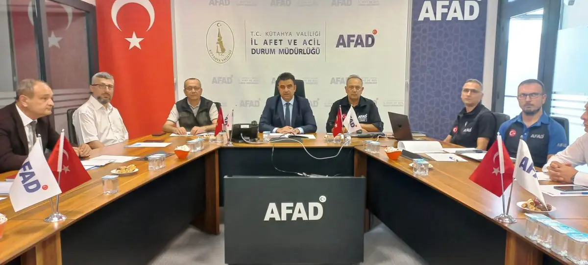 Kütahya'da Afet Risk Azaltma Toplantısı Yapıldı