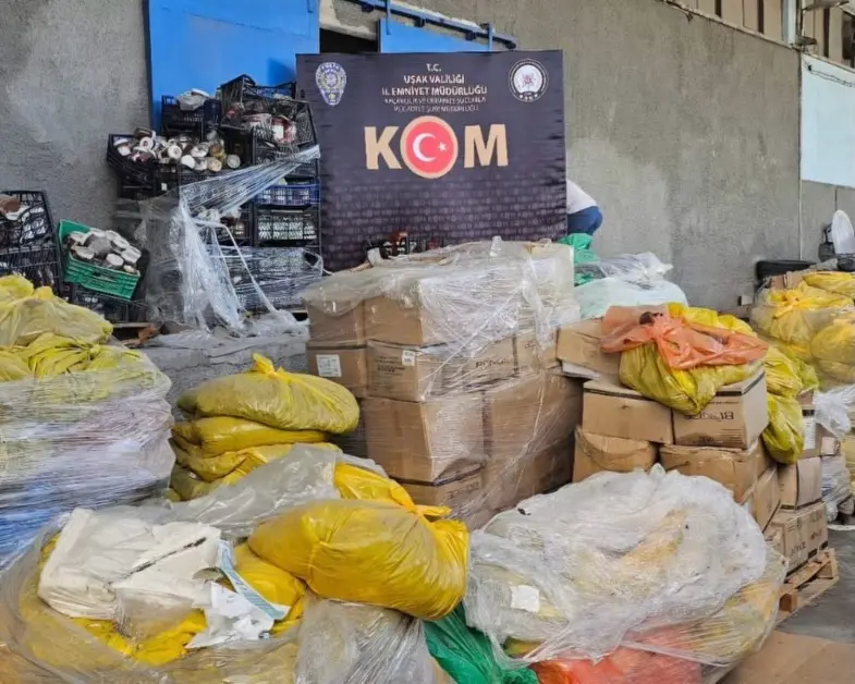 Uşak'ta kaçakçılıkla mücadelede büyük operasyon