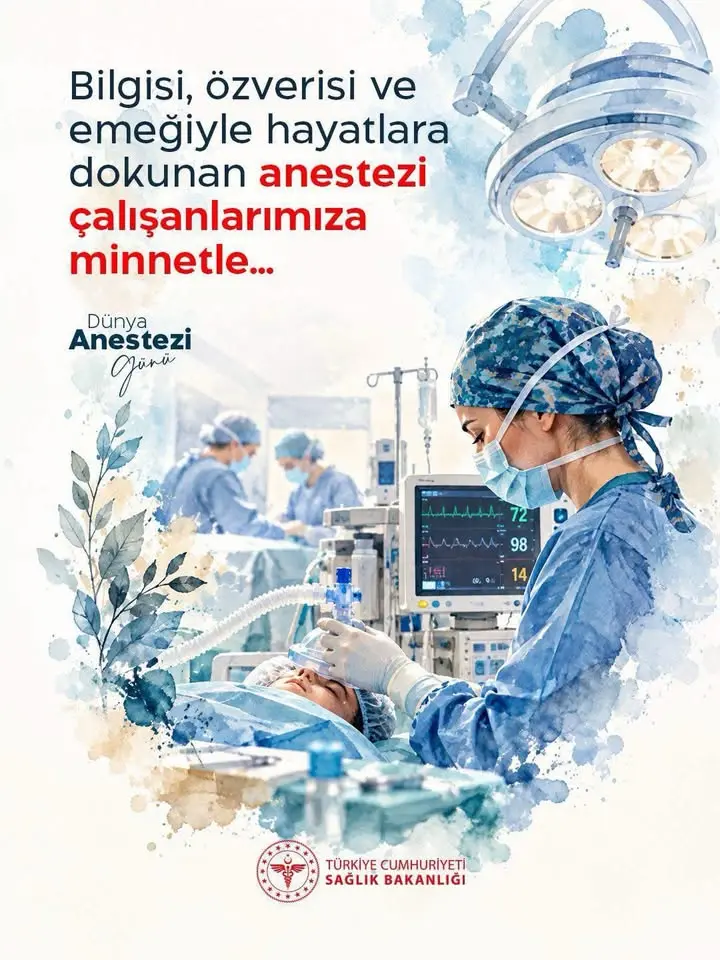 Kütahya Şehir Hastanesi anestezi çalışanlarını onurlandırdı