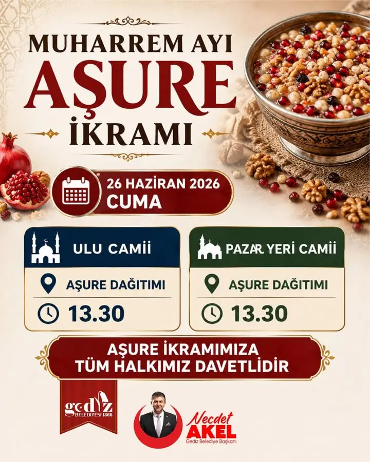 Gediz Belediyesi'nden Aşure İkramı Daveti