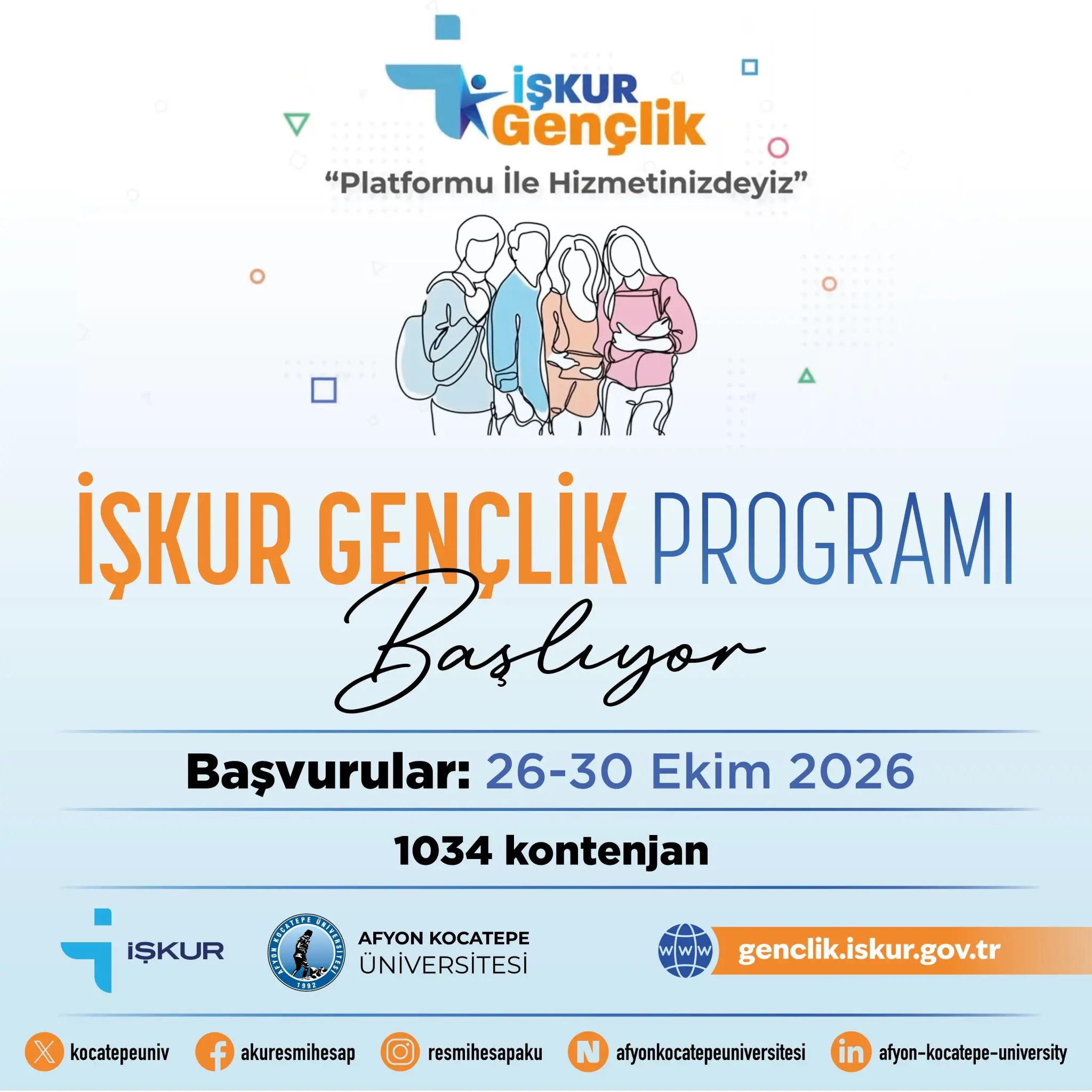İŞKUR Gençlik Programı Başvuruları Başladı