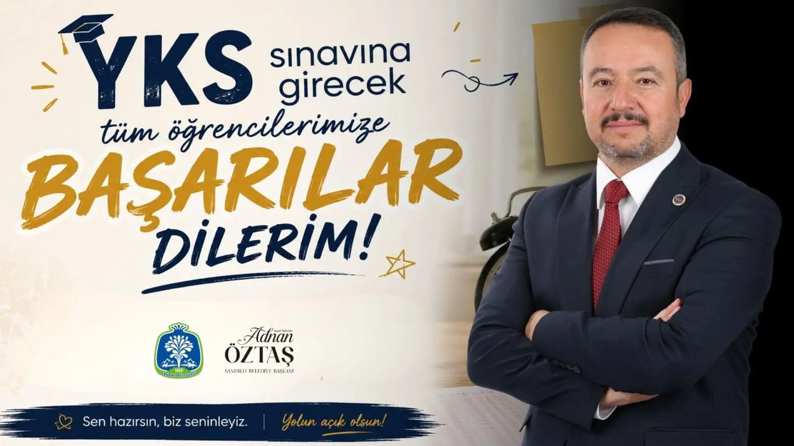 Başkan Öztaş'tan sınav için başarı dileği