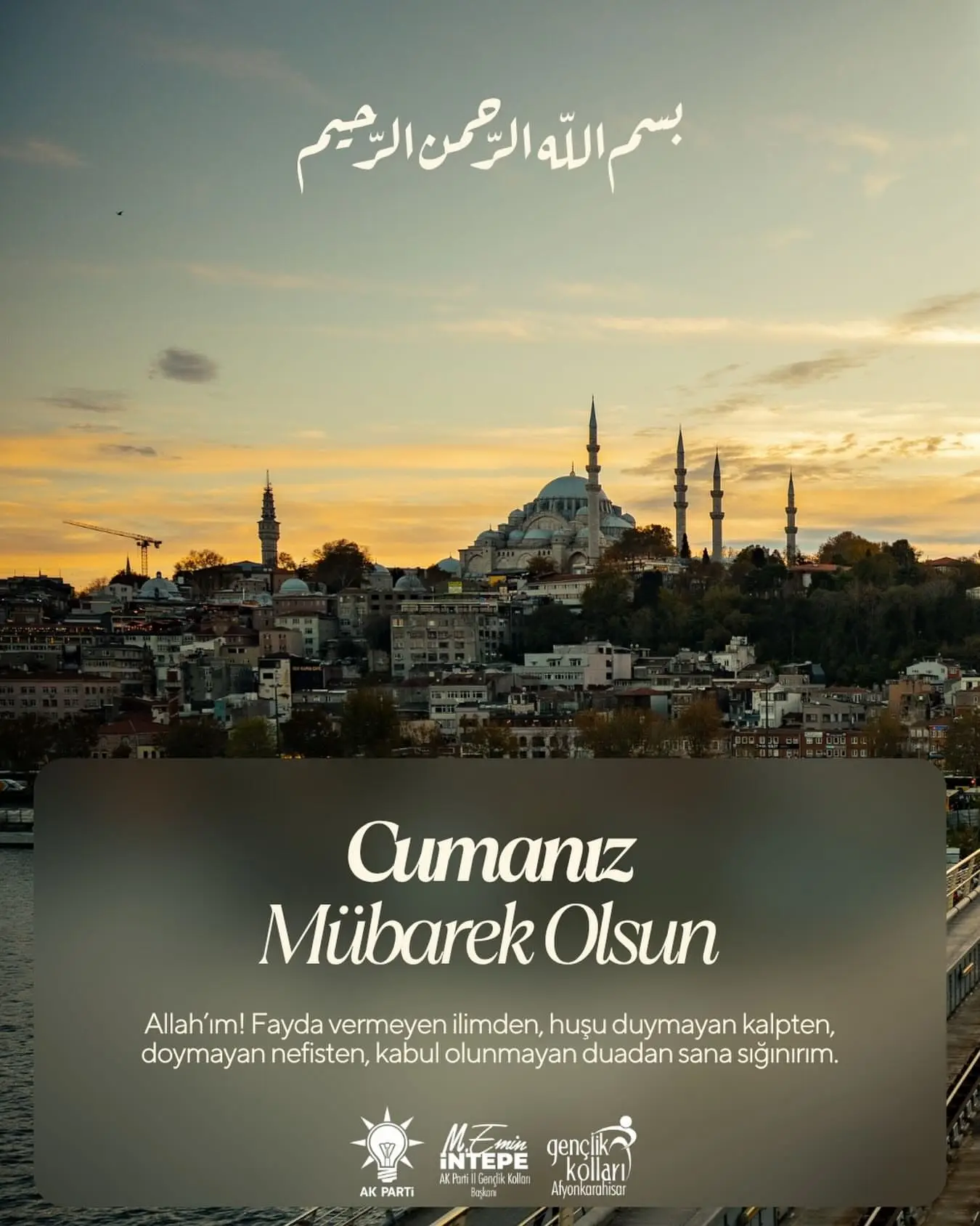 Cuma mesajında huzur ve bereket dile getirildi