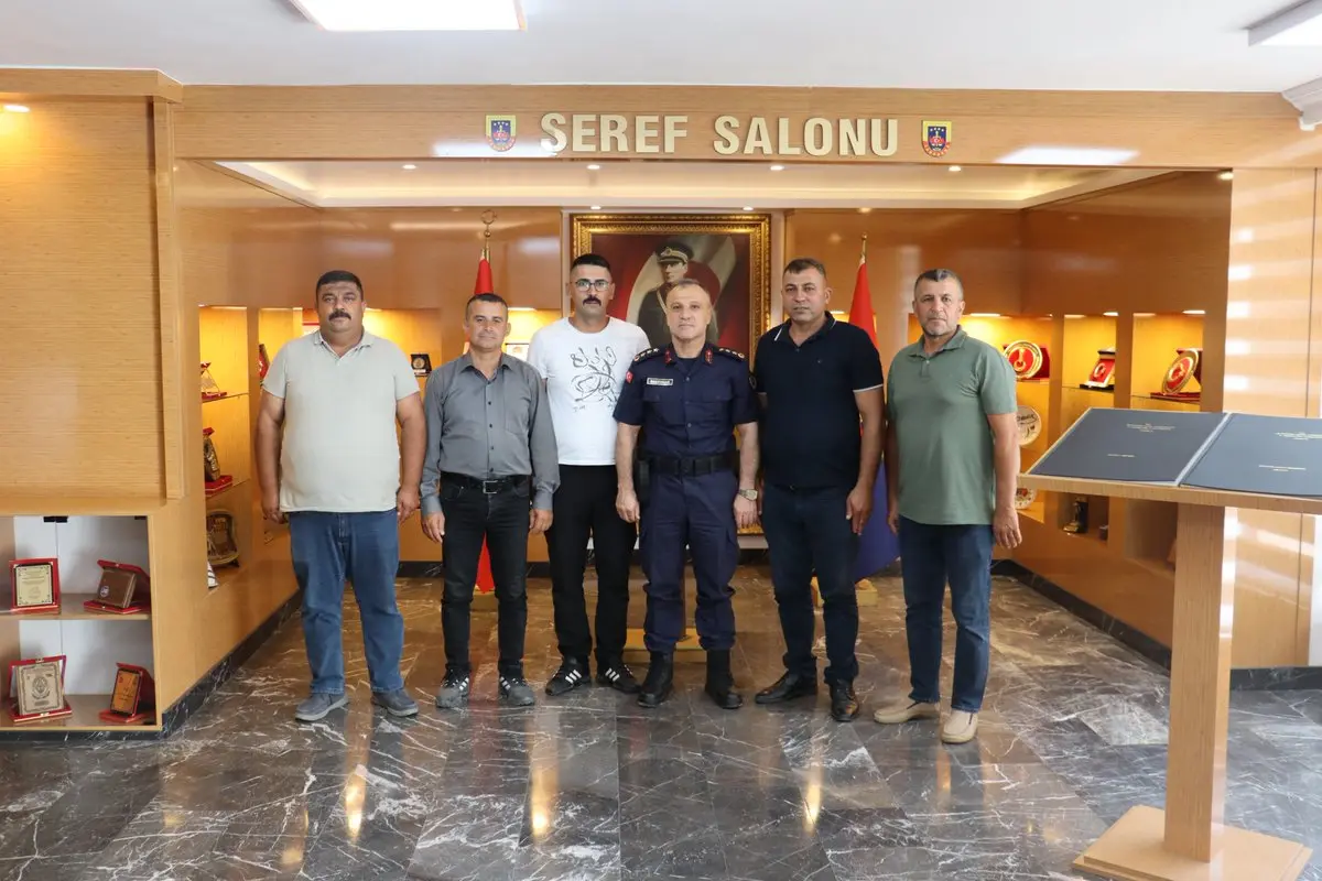 Eğirdir Muhtarları Jandarma Komutanını Ziyaret Etti
