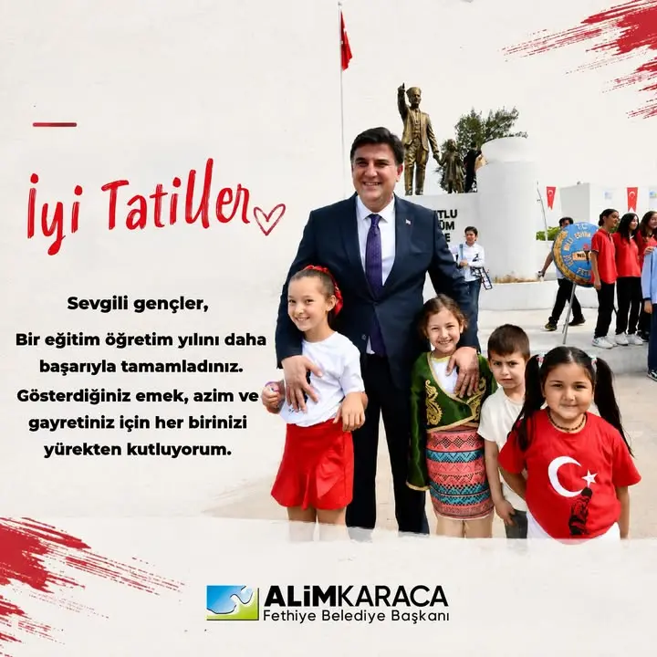 Fethibey Belediyesi'nden öğrencilere tatil mesajı