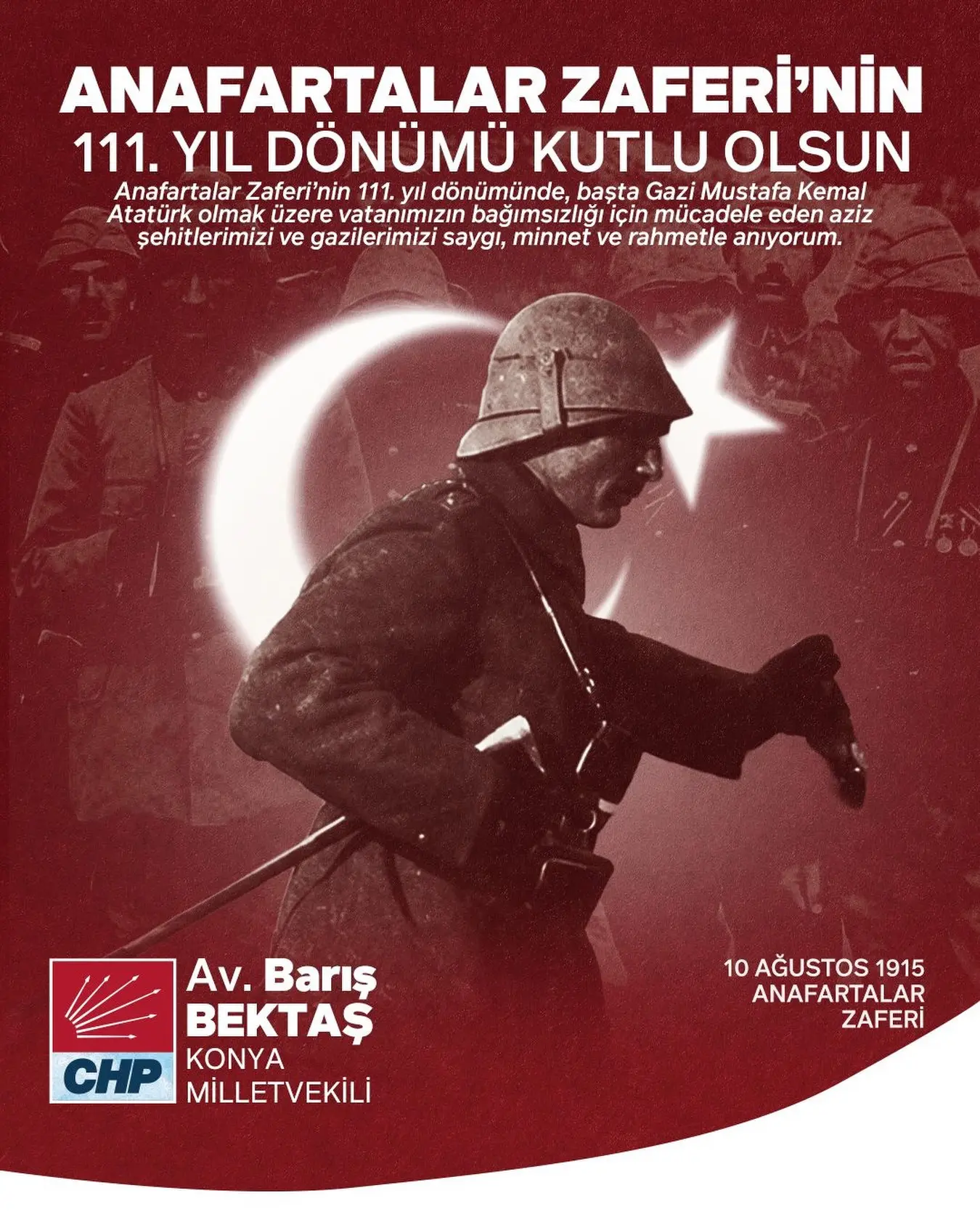 Anafartalar Zaferi'nin 111. Yıldönümü Anıldı