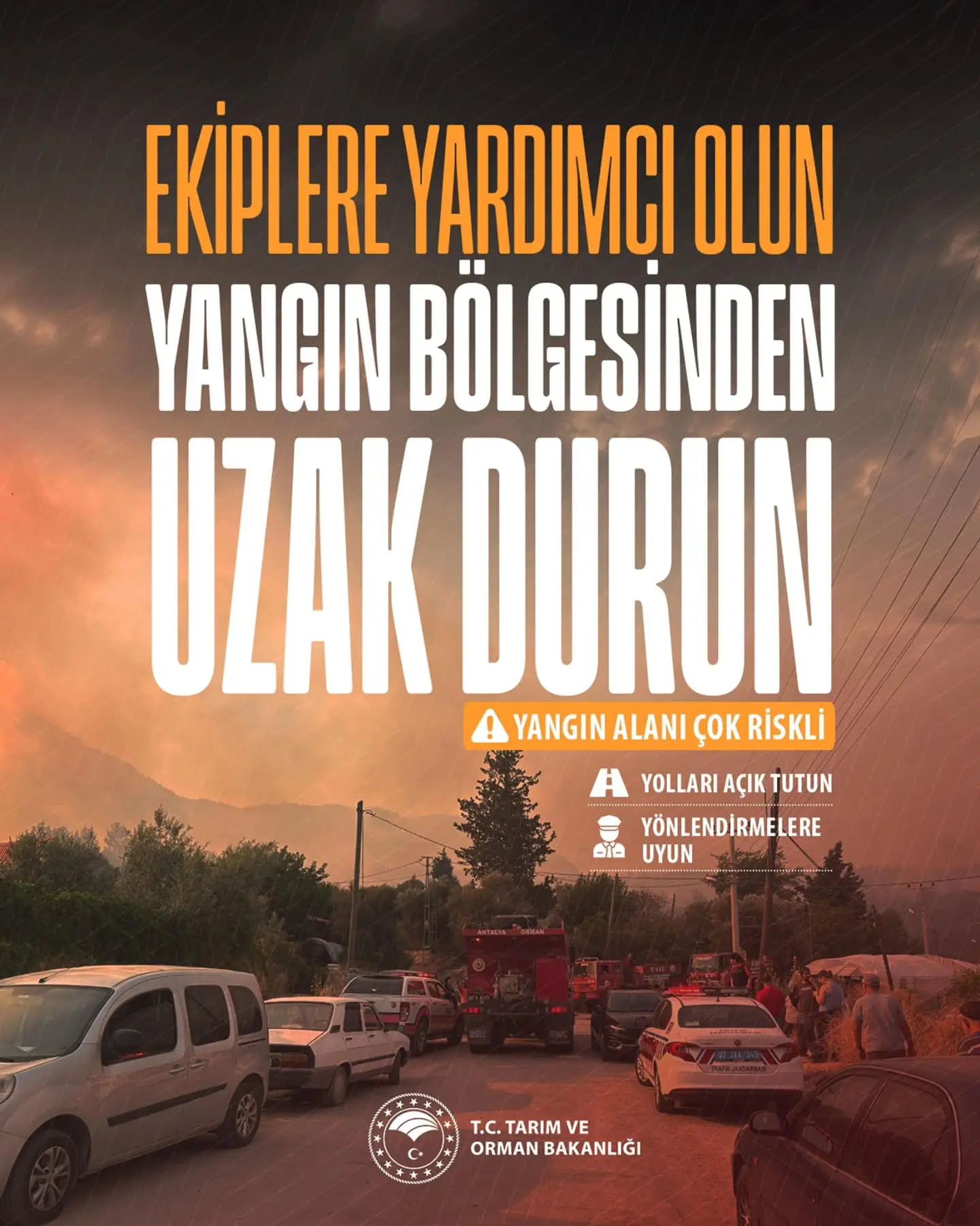 Orman yangınları için vatandaşlara uyarı yapıldı