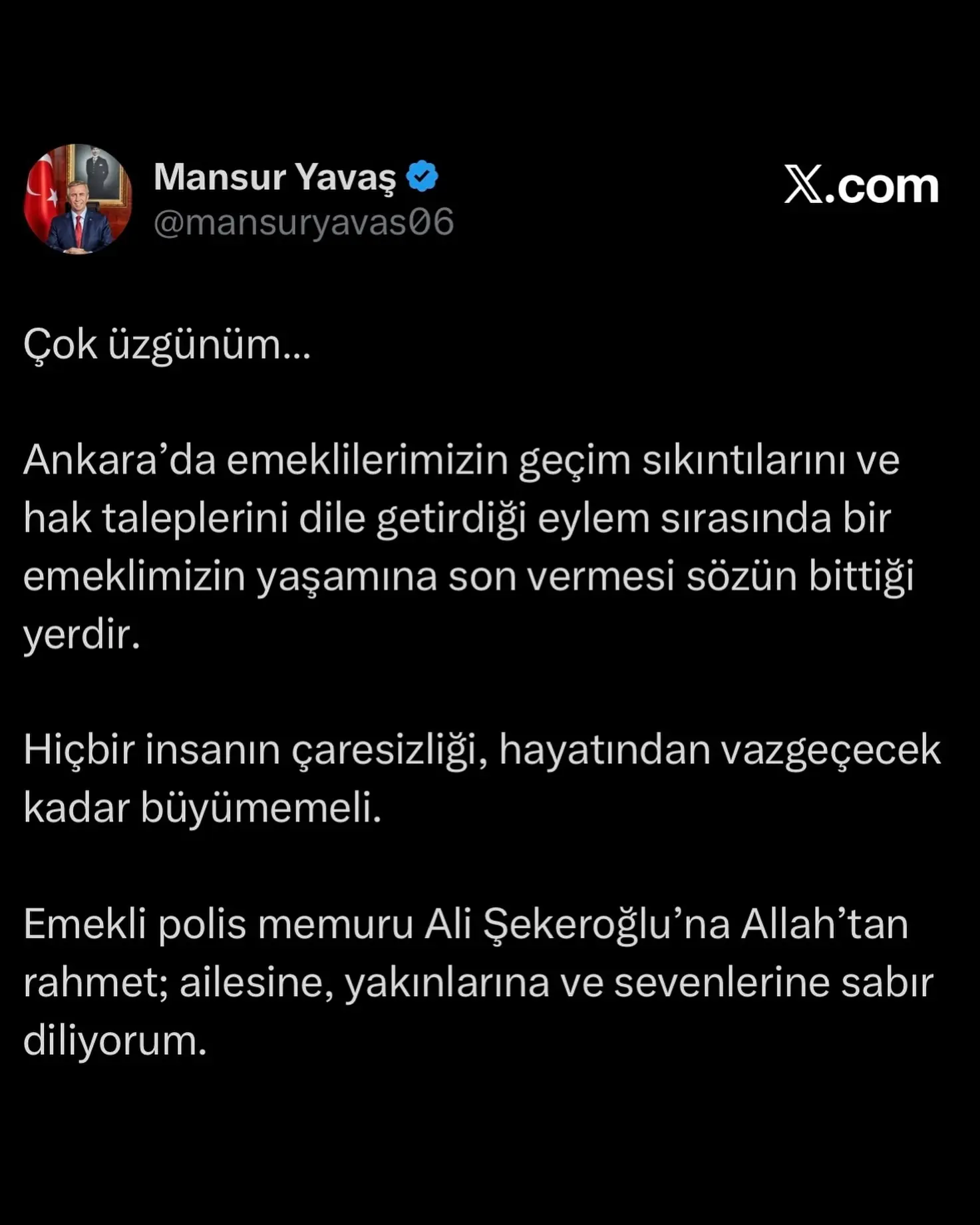 Emekli Eyleminde Trajik Olay