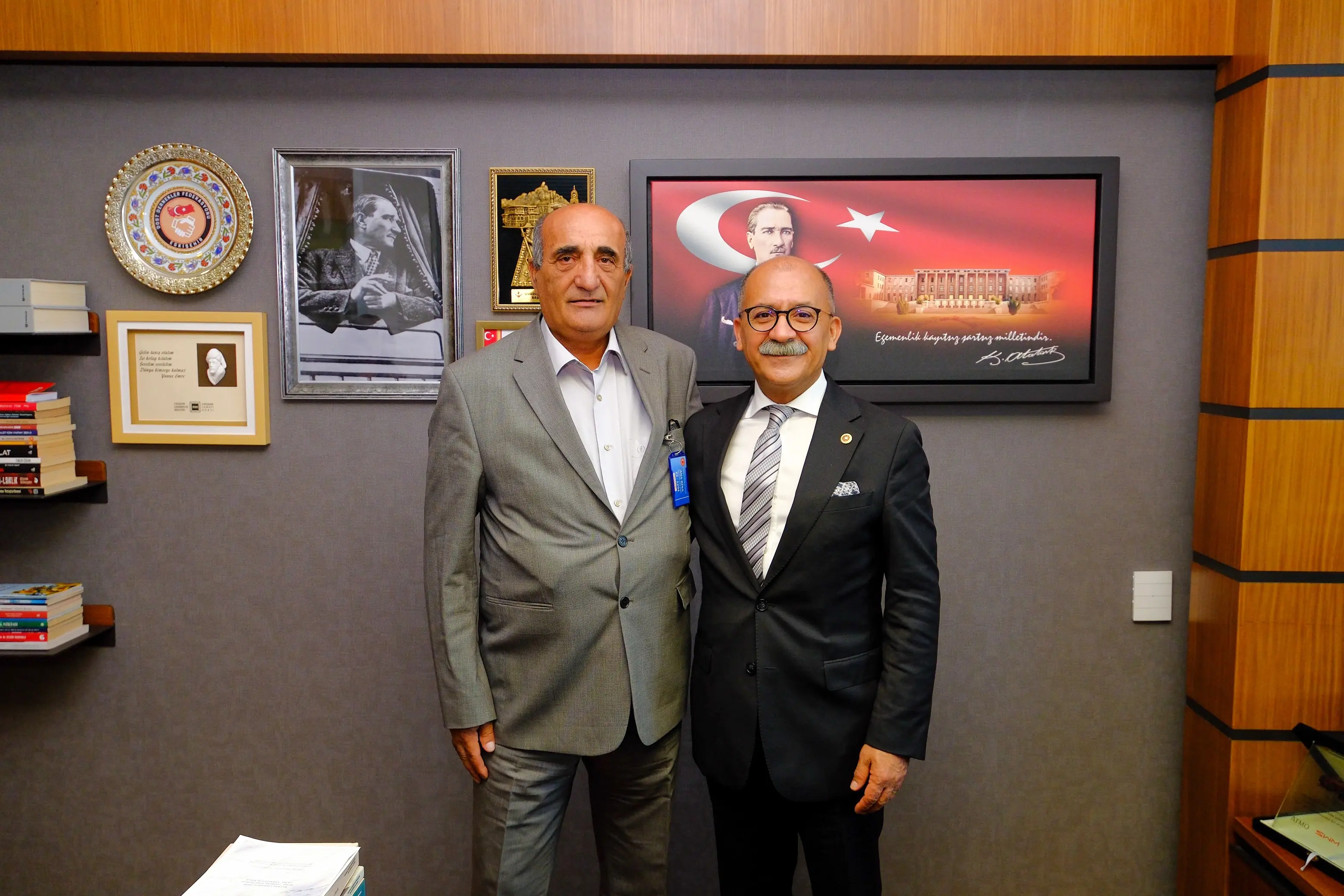 İbrahim Arslan, Kenan Kömür'ü TBMM'de ağırladı