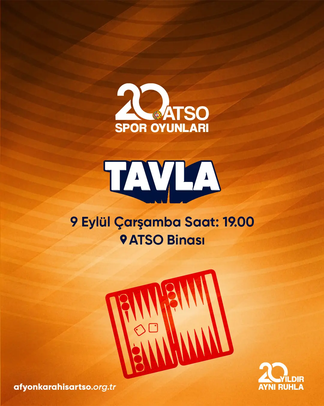 Tavla Turnuvası 9 Eylül'de Düzenlenecek