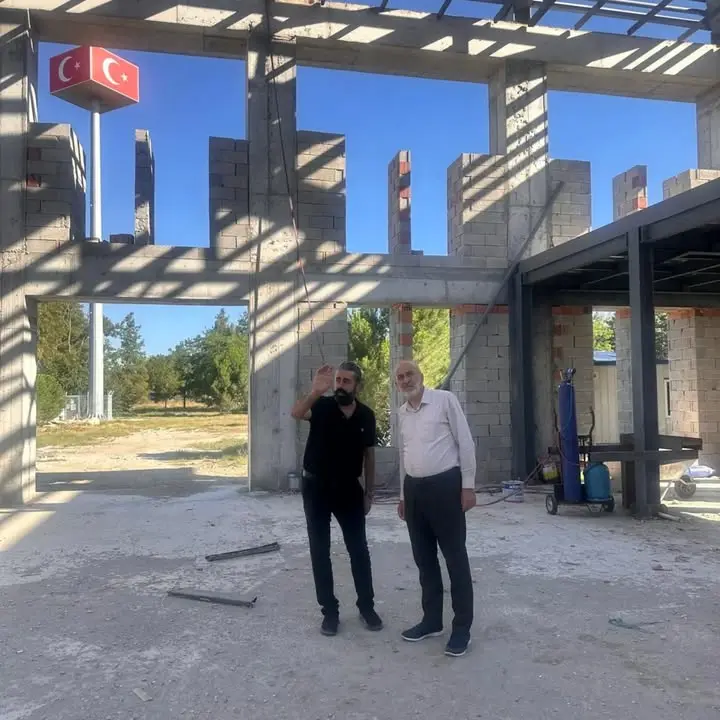 Isparta'da Kışla Camii İnşaatı Devam Ediyor