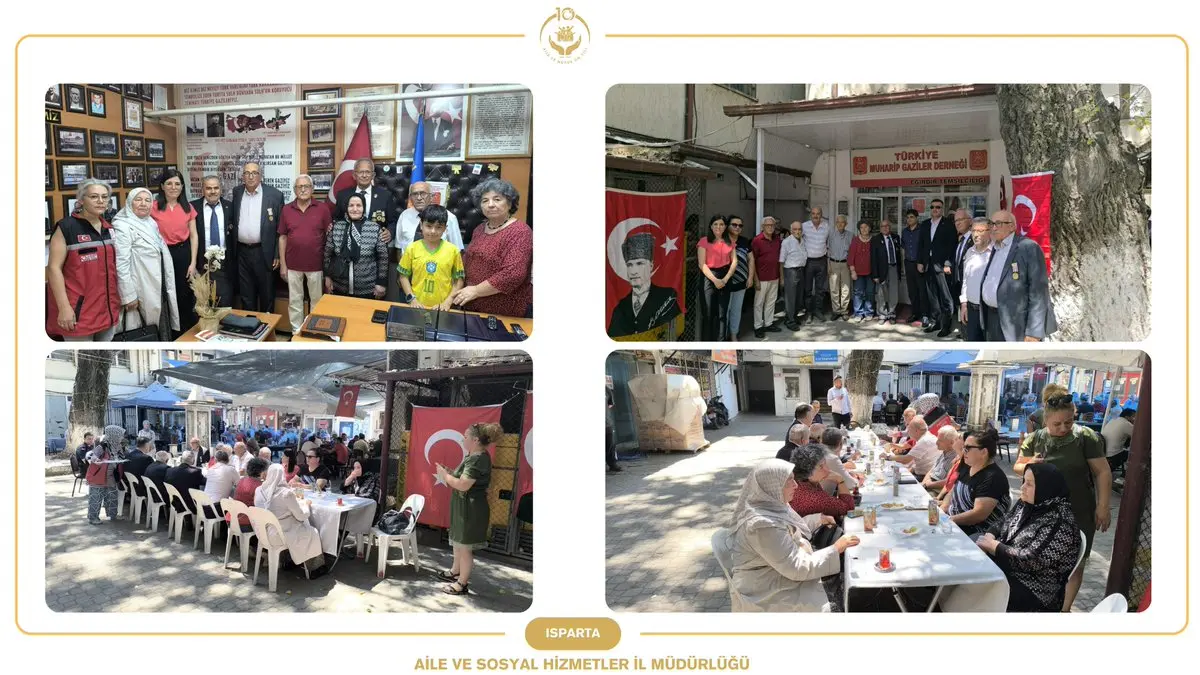 Eğirdir'de Kıbrıs Gazileri Anıldı