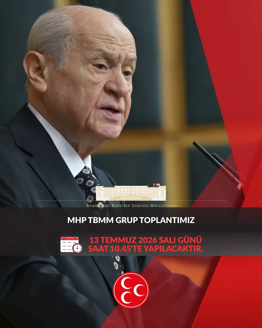 MHP TBMM Grup Toplantısı Duyuruldu