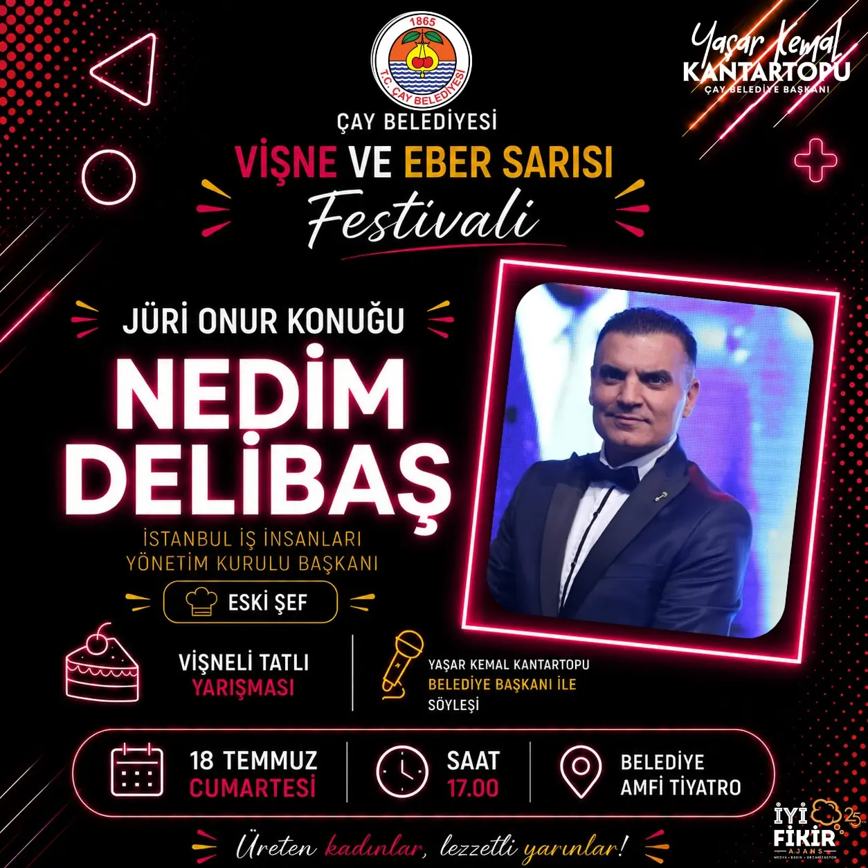 Çay'da Vişne ve Eber Sarısı Festivali düzenlenecek