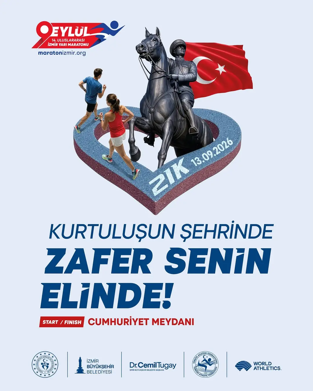 14. Uluslararası Dokuz Eylül İzmir Yarı Maratonu Kayıtları Başladı
