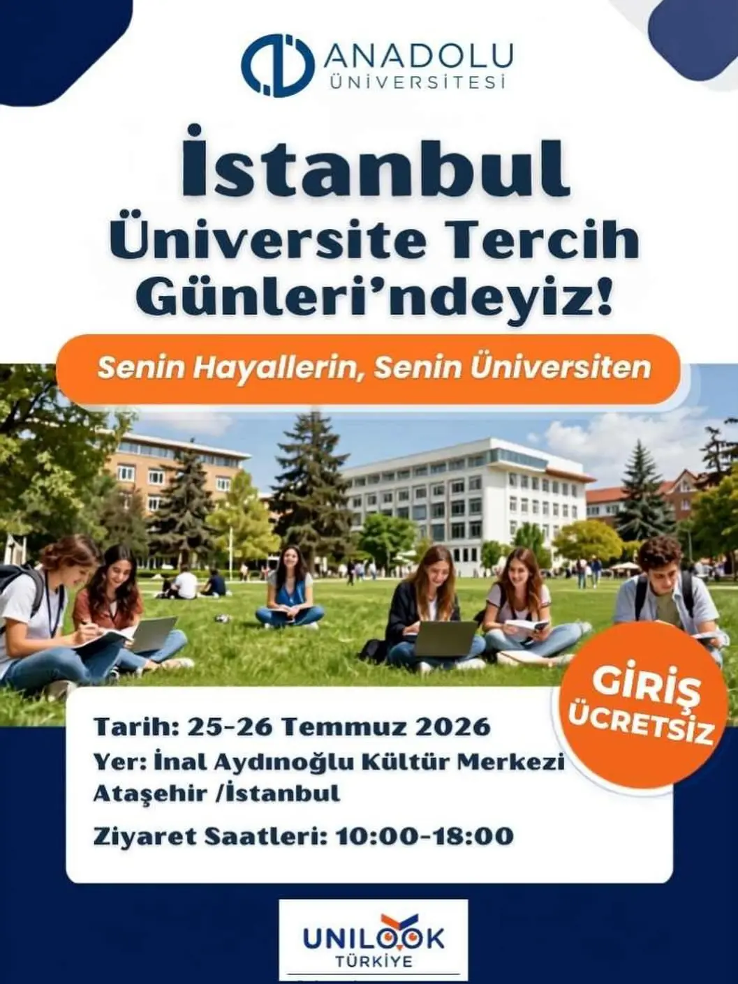 Anadolu Üniversitesi Tercih Günleri'nde Buluşuyor