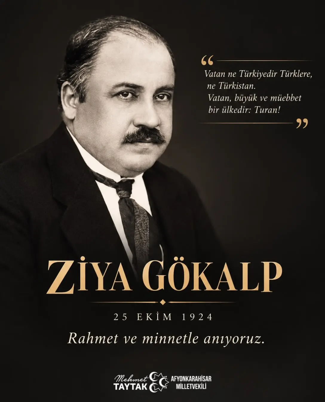 Ziya Gökalp, vefatının yıl dönümünde anıldı