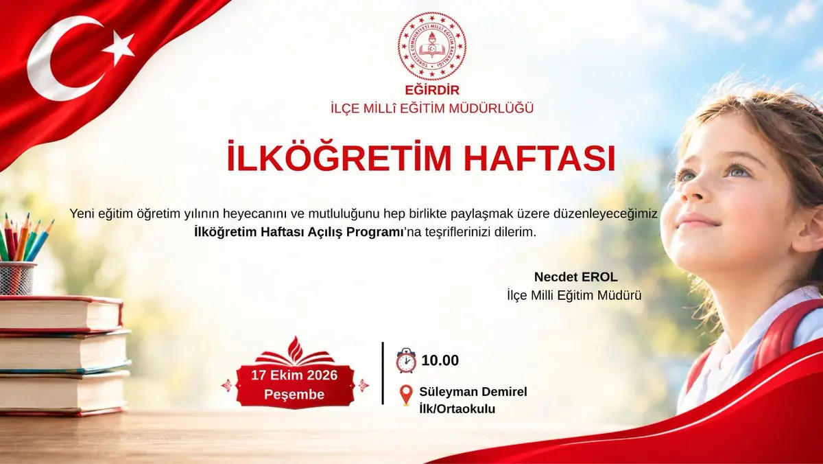 Eğirdir'de Yeni Eğitim Yılı Heyecanı Başladı