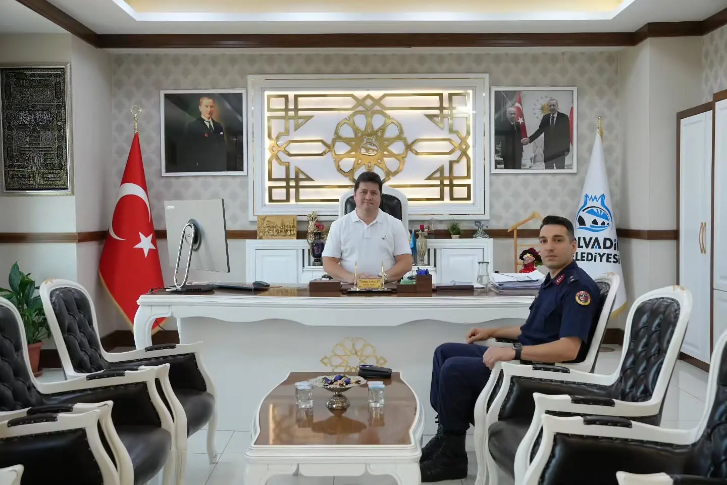 Başkan Aynacı, Jandarma Üstteğmen Kaya'yı ağırladı