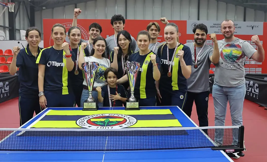 Fenerbahçe Masa Tenisi'nde Çifte Şampiyonluk