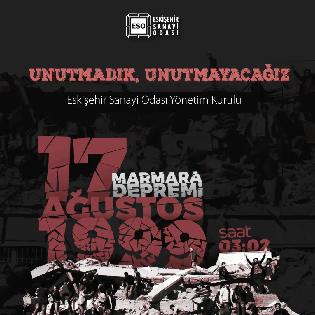 Marmara Depremi'nin Yıldönümünde Anma