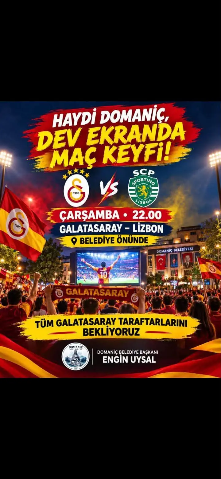 Domaniç'te Futbol Maçları İçin Etkinlik Düzenleniyor