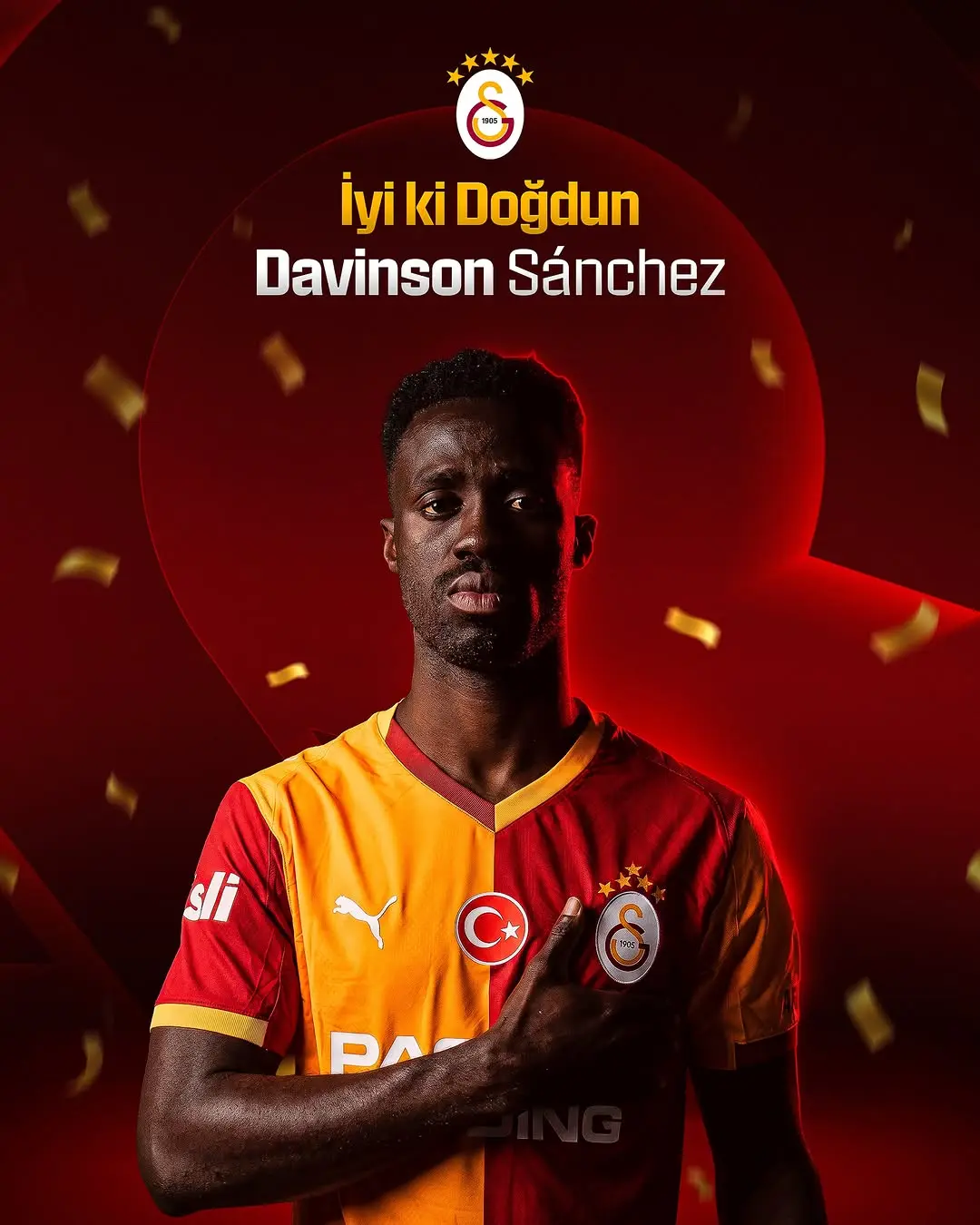 Galatasaray, Davinson Sánchez'in Doğum Gününü Kutladı
