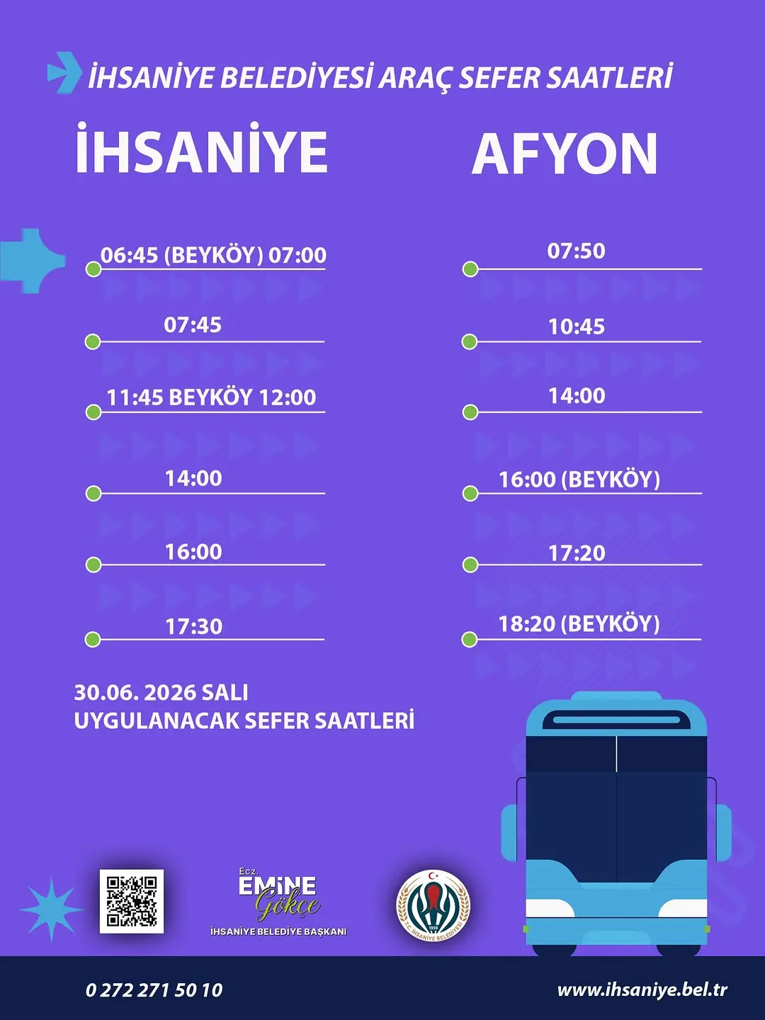 İhsaniye'de Yaz Seferleri Başlıyor