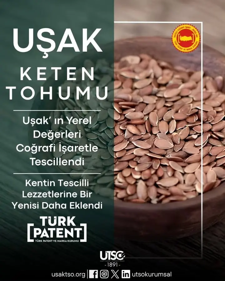 Uşak Keten Tohumu Coğrafi İşaret Aldı
