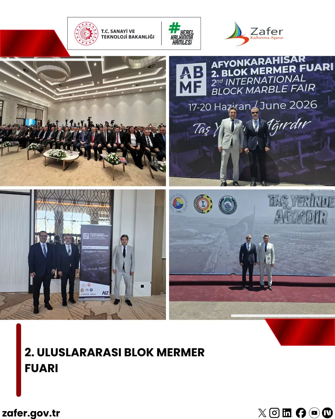 Afyonkarahisar'da Blok Mermer Fuarı Açıldı