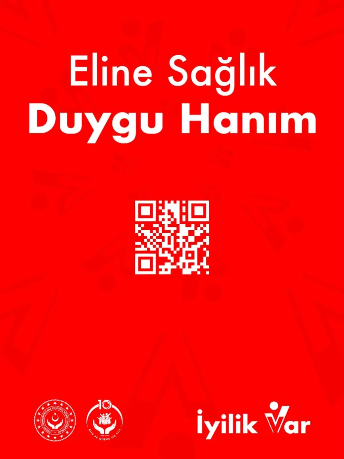 Duygu Hanım'a teşekkür mesajı paylaşıldı