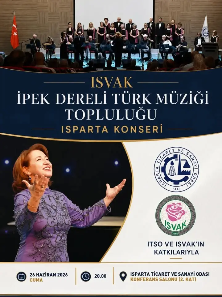 Isparta'da Türk Müziği Konseri Düzenleniyor