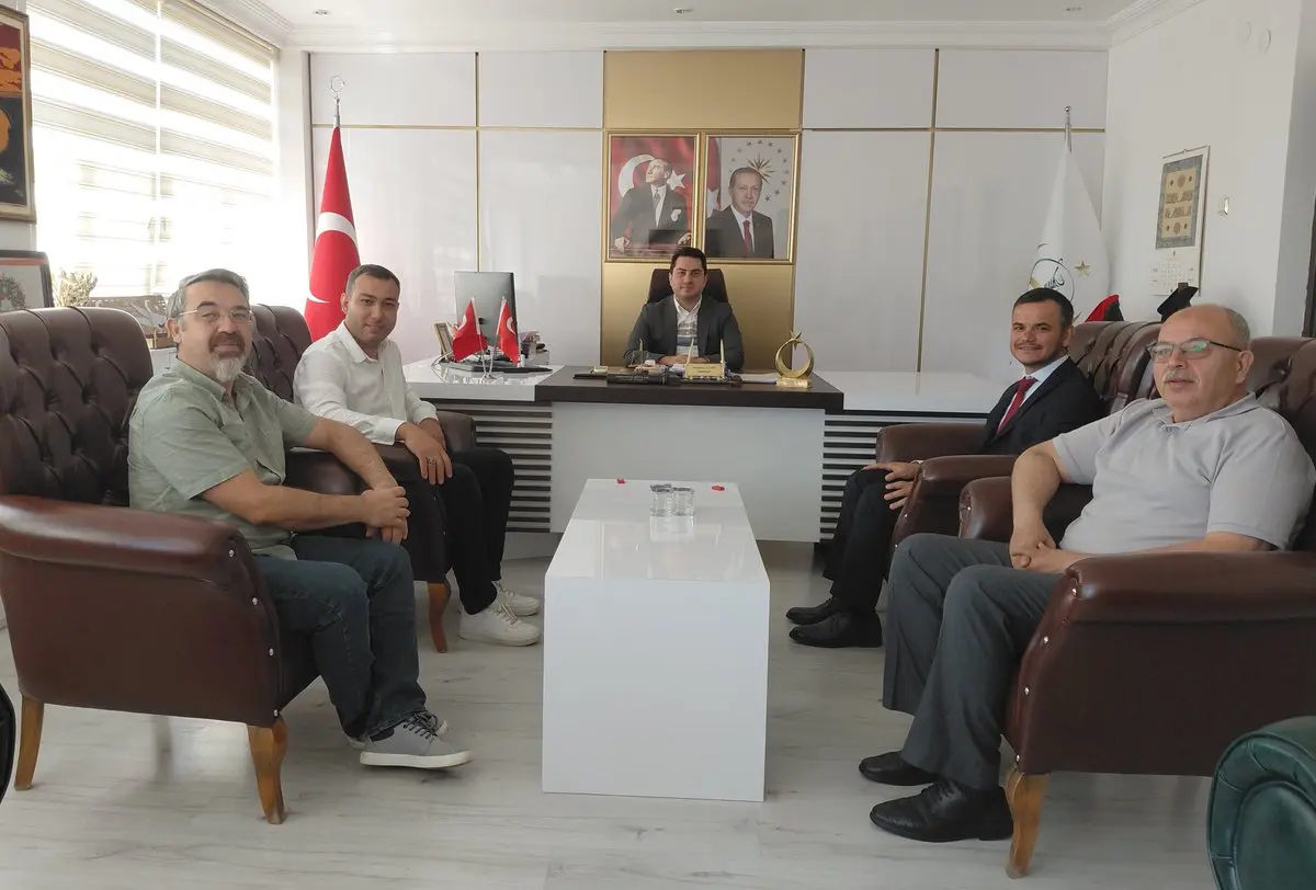 Yeni Müdür Abidin Kemenç Kaymakam'ı Ziyaret Etti