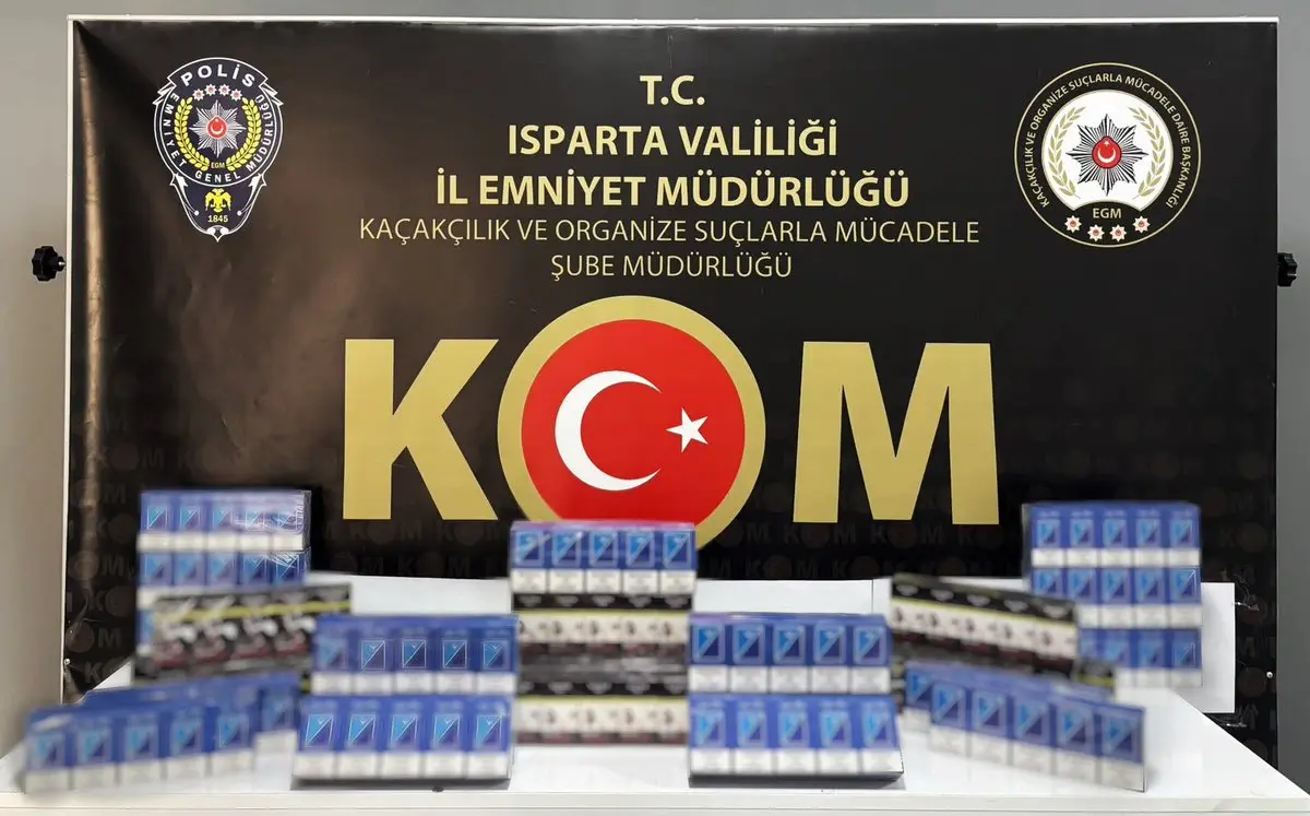 Isparta'da 300 Paket Kaçak Sigara Ele Geçirildi